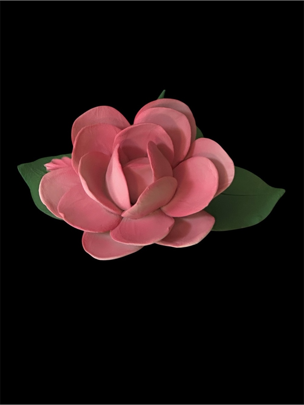 Capodimonte Pink Porcelain Rose Hand Painted Italian Floral Artistry Vintage